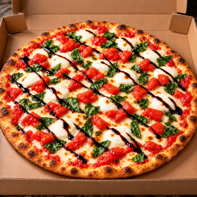 Caprese pizza.