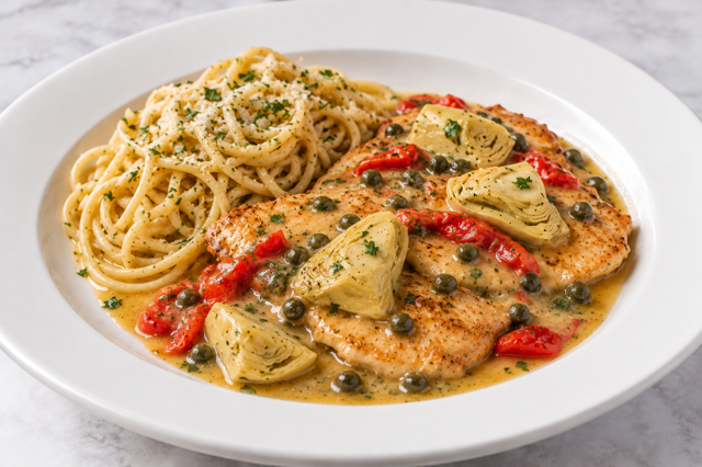 Chicken carciofi.