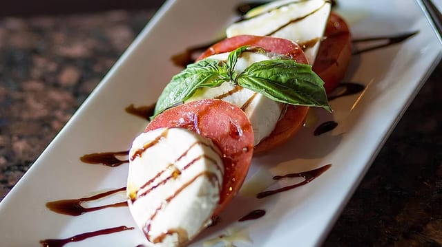 La caprese.