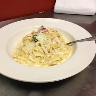 Kid's chicken fettuccine Alfredo