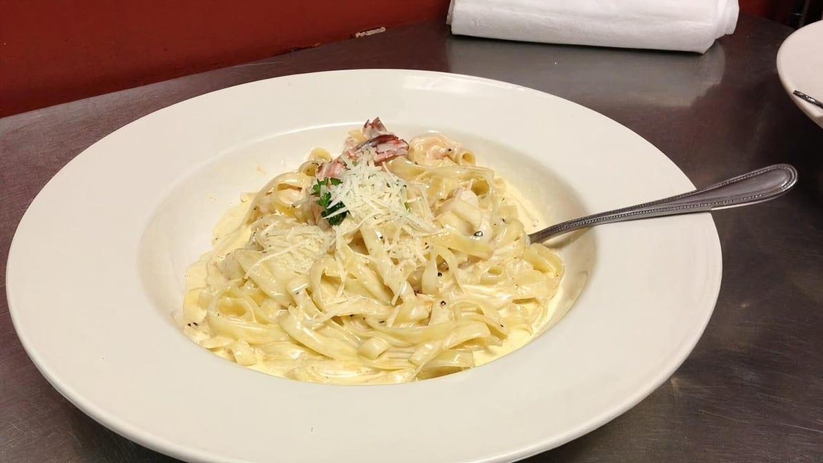 Chicken fettuccini.