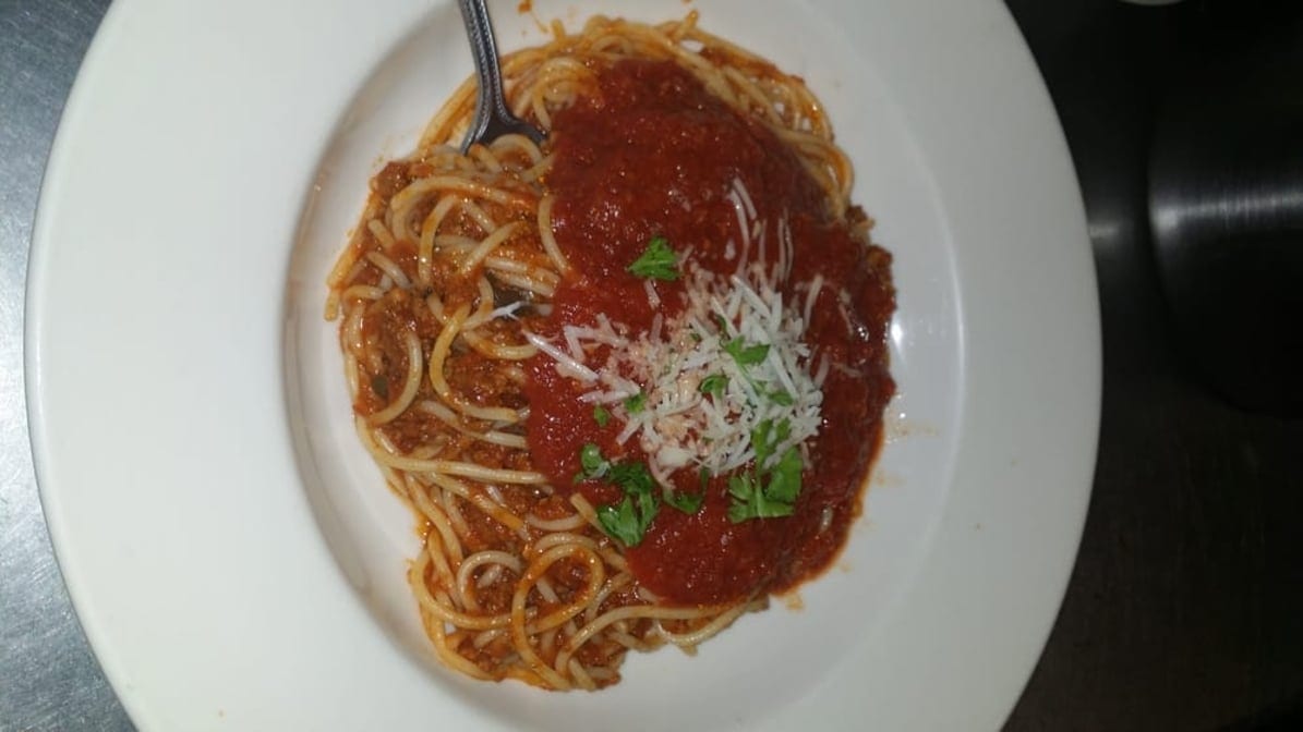 Spaghetti & meat sauce.