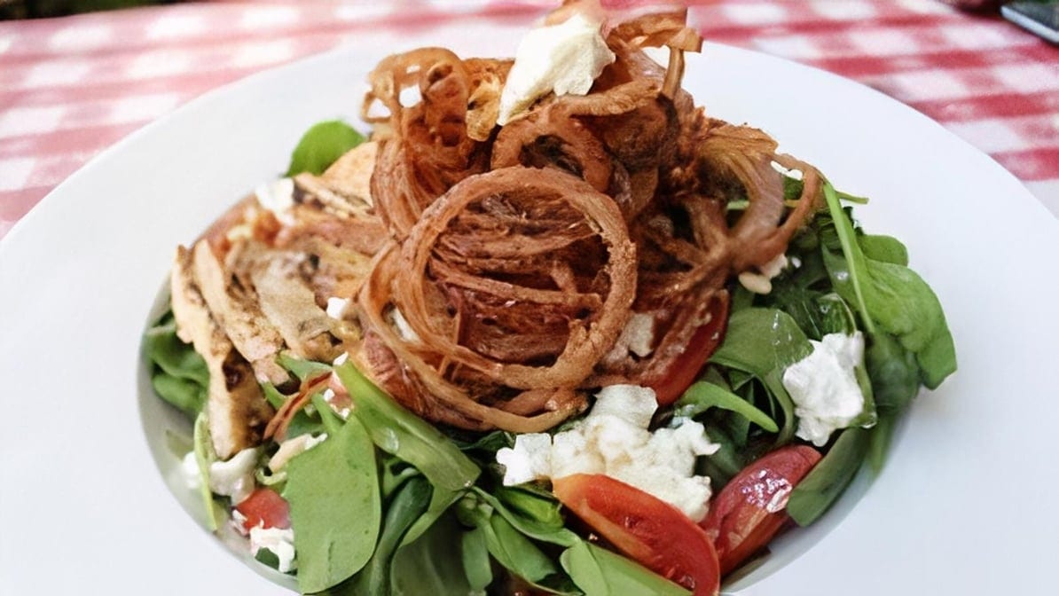 Balsamic spinach salad.