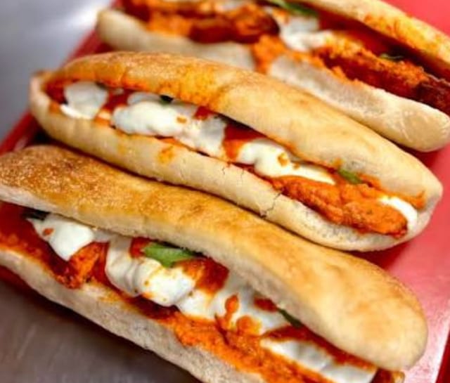 Chicken parmesan sub.